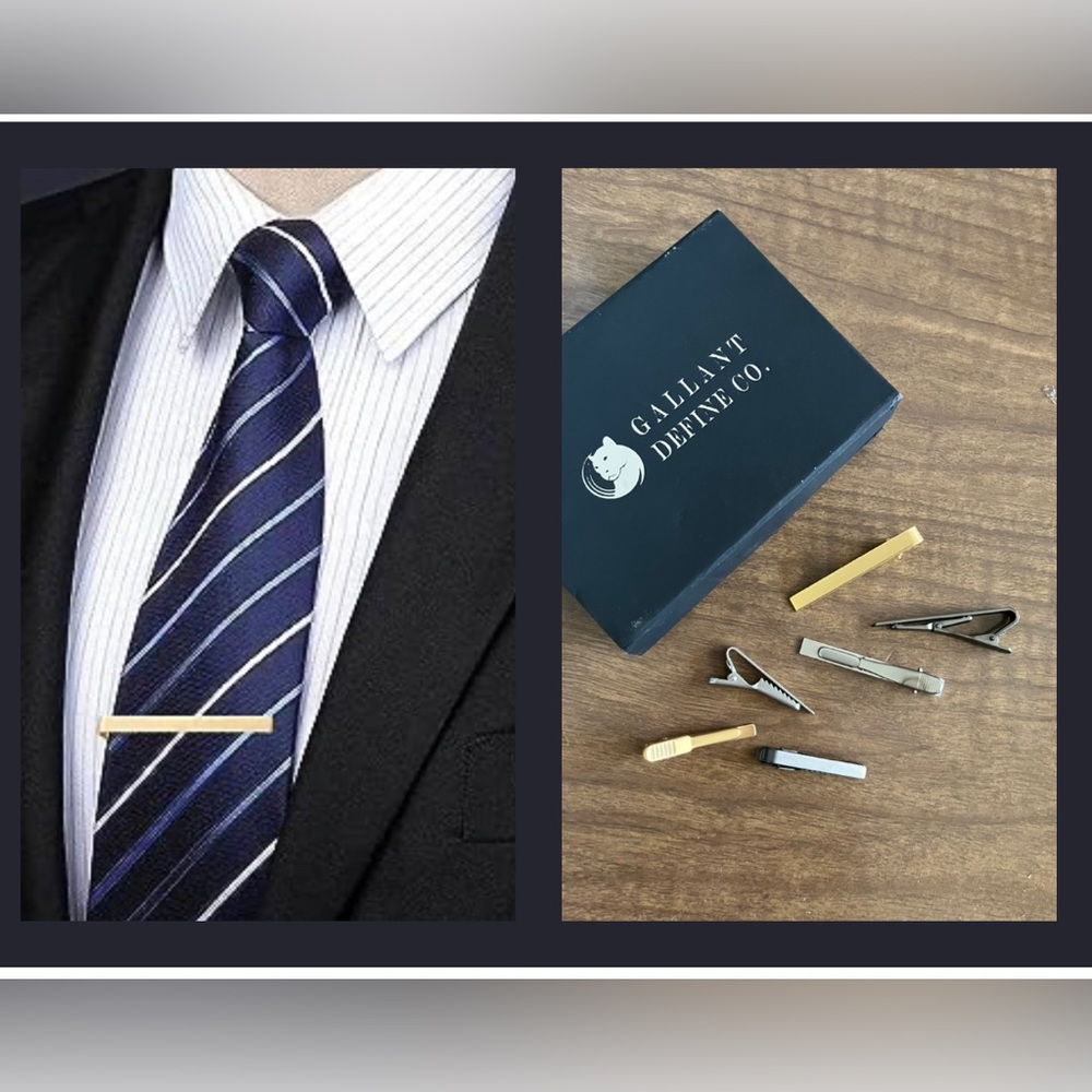 Gallant Define Co. 6pcs Tie Bar Clip Set